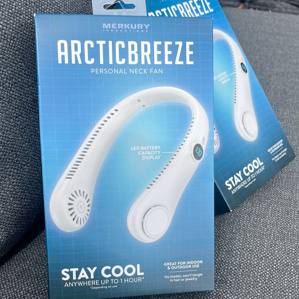 Merkury ArcticBreeze White Personal Neck Fan - Picture 2 of 5